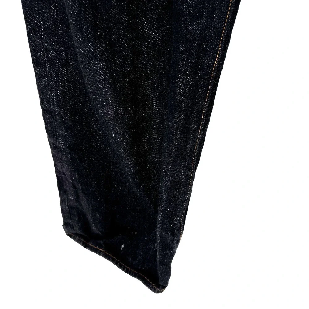 Levis 501 Jeans Men's 42X30 Straight Button‎ Fly Dark Wash Black Preppy Skater